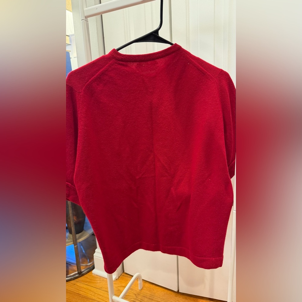 Vintage Pringle Short Sleeve Cardigan Cashmere Women’s Size S/M - Picture 4 of 6